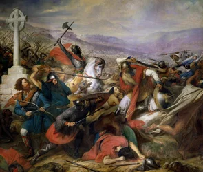ポワティエの戦い、732年10月25日、シャルル・マルテル（688-741年）の勝利、1837年